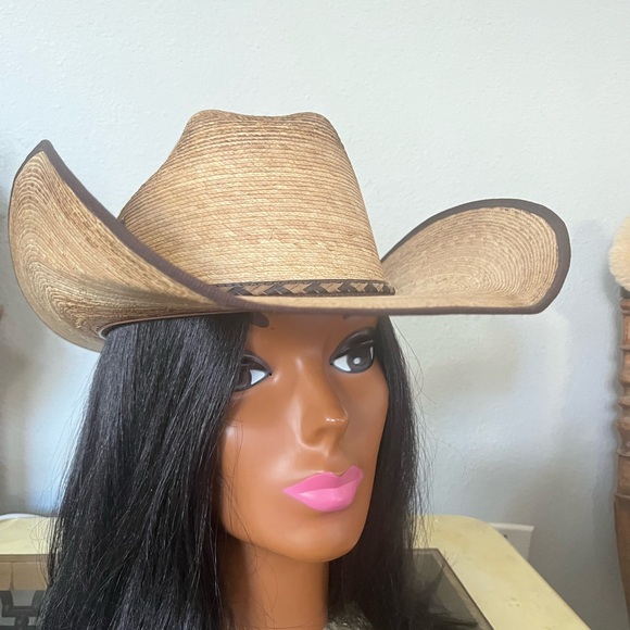 Tan Straw Cowboy Hat